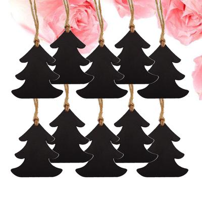 10pcs Wood Angel Shape Embellishment Tag Christmas Tree Hanging Decor