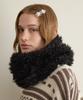 FUNFROMFUN Fur Nest Muffler, Black