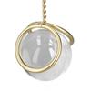 Clear Crystal Ball with Stand, Light Luxury Crystal Sphere for Gift, Gold Art Deco for Photography Ornaments, Bookcase, Wedding, Party