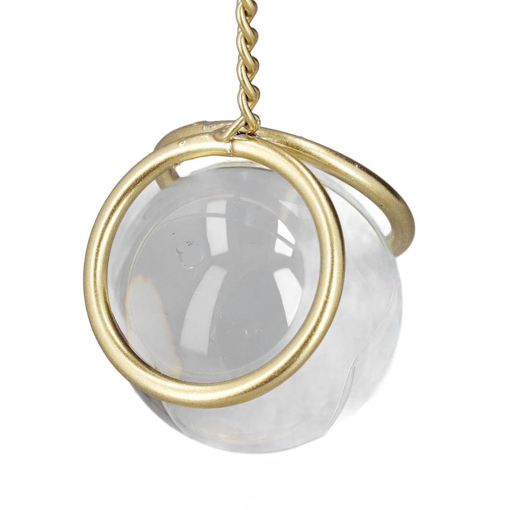 Clear Crystal Ball with Stand, Light Luxury Crystal Sphere for Gift, Gold Art Deco for Photography Ornaments, Bookcase, Wedding, Party