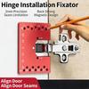 Hinge Quick Installation Fixing Plate Gaps Alignment Tool Cabinet Hole Drilling Locator Jig For Precise Door Alignment M4YD