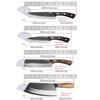 4PCS Kitchen Chef Knife Set Stainless Steel Boning Knife Multipurpose Knife Utility Knife Barbecue Knife
