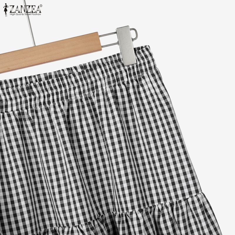 ZANZEA Dámská halenka s dlouhým rukávem a dlouhá sukně, ležérní dvoudílné soupravy