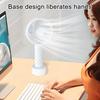 Tragbarer Schreibtischventilator mit Standfuß 3 Geschwindigkeiten Einstellbar Sommer Handventilator USB Wiederaufladbar Leise Reise Büro Außen Persönlicher Ventilator