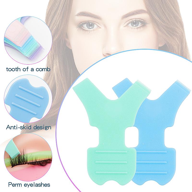 11pcs New Reuseable Eyelash Extension Makeup Brush Y Shaped Lash Lifting Microbrush Eyelashes Curler Applicator Comb Beauty Tool