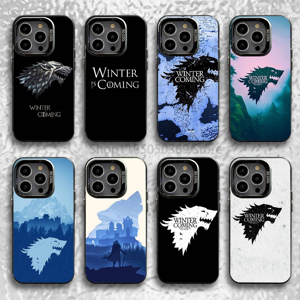 W-Winter Is C-Coming Phone Case For iPhone 15,17,12,14,13,16,11,E,Max,Plus,Air,Pro,Mini Matte Protect Cover