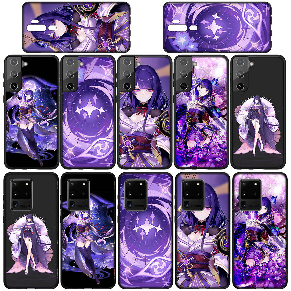 For Samsung Galaxy S24 S23 iPhone 16 15 14 Xiaomi Redmi Note 13 12 11 10 Plus 9 Pro Max X XR Phone Case Genshin Impact Baal Raiden Shogun OPPO Huawei