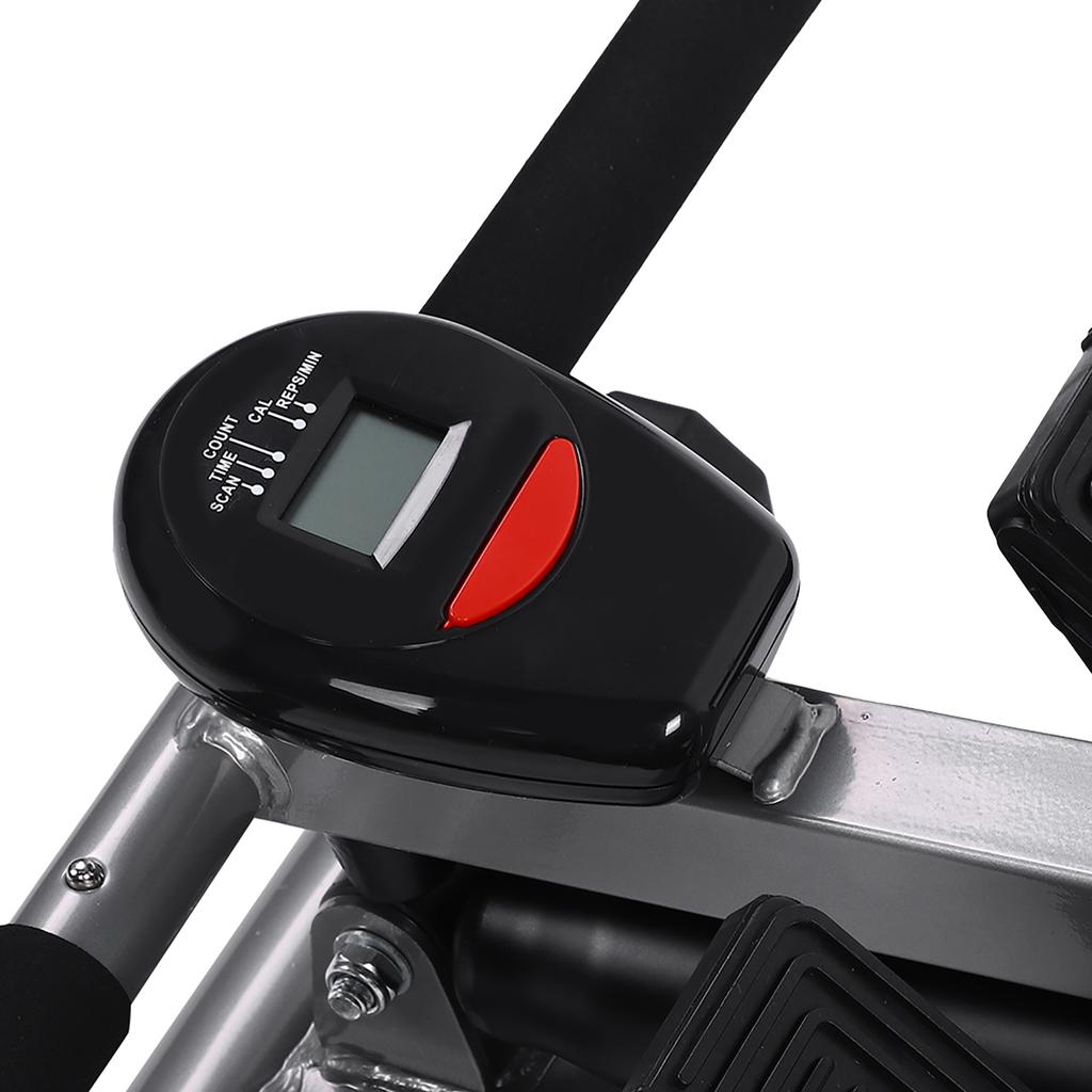 Steel Rowing Machine Cardio Rower Workout Body Training Home Gym Fitness Accessory