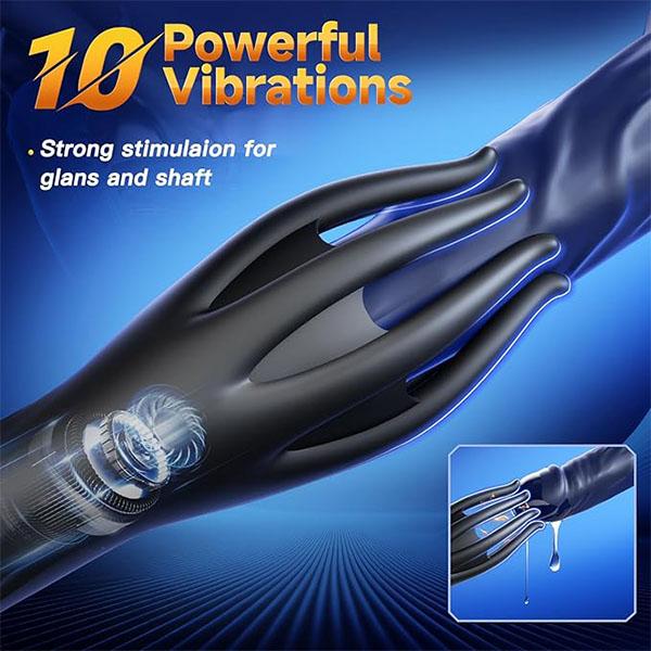 Male Glans Stimulate Massager 10 Modes Penis Delay Trainer Vibrator Masturbator Automatic Oral Climax Sex Toy For Men