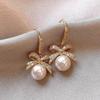 2025 Silver Needle Zircon Pearl Earrings: French Retro Light Luxury Studs for Women