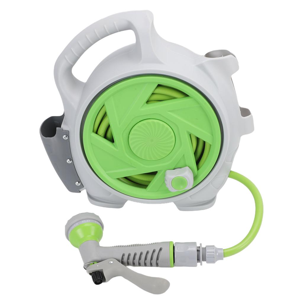 Retractable Garden Hose Reel, 45.9ft Portable Hose Reel, for Garden Watering Balcony Patio Car Washing Pet Cleaning