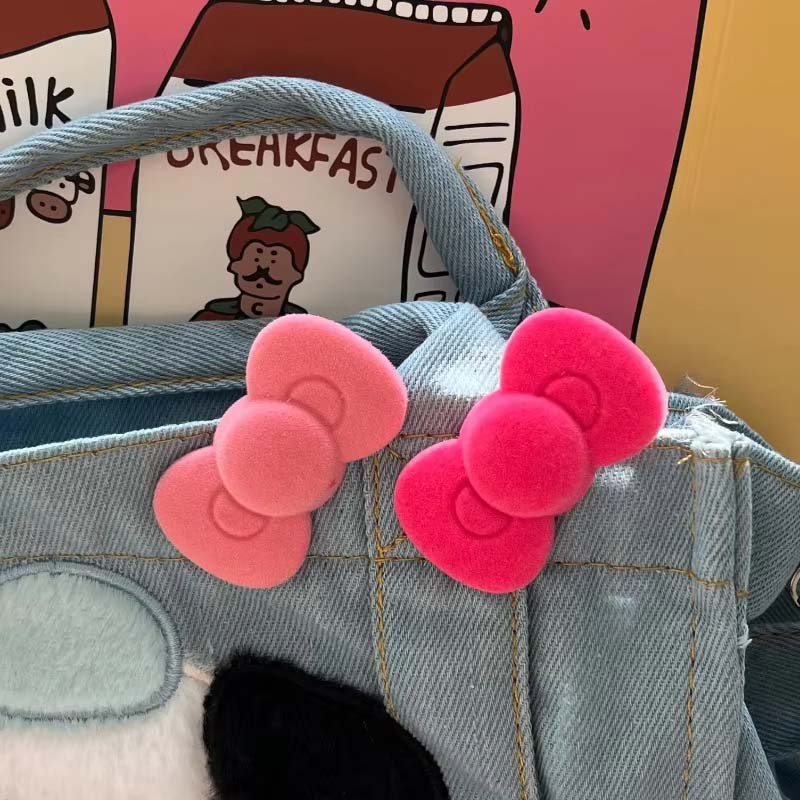 1PCS Sweet Pink Bow Star Hairpin for Girls Women Y2k Korean Style Heart Hair Clip Barrette Side Clip Headwear Hair Accessories