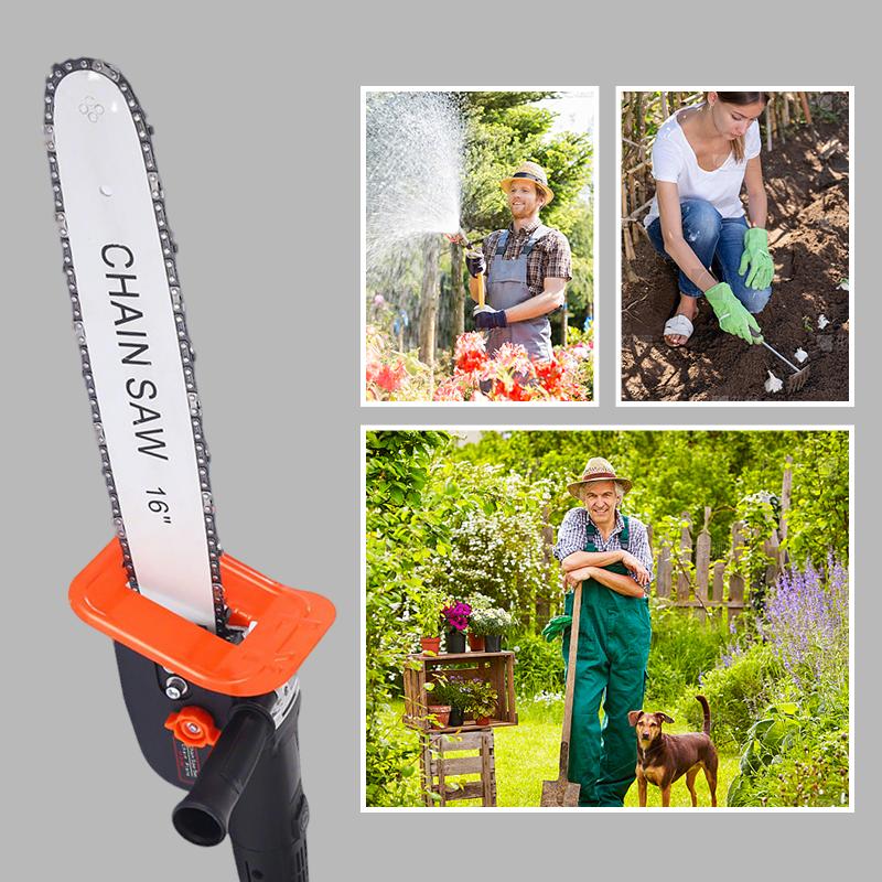 Kabellose Hochleistungs-Lithium-Akku-Kettensäge Bürstenlose 12/16 Zoll Kettensäge Hochleistungs-Lithium-Ionen-Kettensägenset ohne Akku
