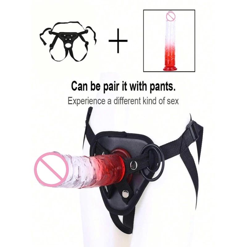 Strap On Penis Realistic Dildo Sex Toys For Woman Men Couples Penis Masturbator Erotic Cock G Spot Clitoris Anal Lesbian Gode 18