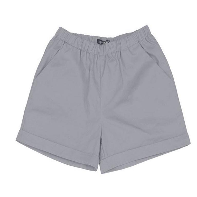 Women's Summer Solid Color Shorts Plus Size Loose Cotton Elastic Waist Casual Breathable Lightweight Outdoor Wear Pants
