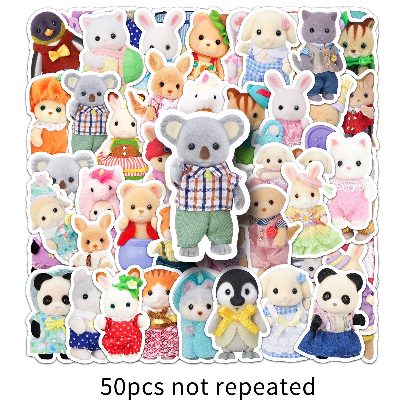 Наклейки Sanrio Мультяшный Граффити: 50 Милых, Водонепроницаемых Стикер-Листов для Ноутбуков и Планировщиков
