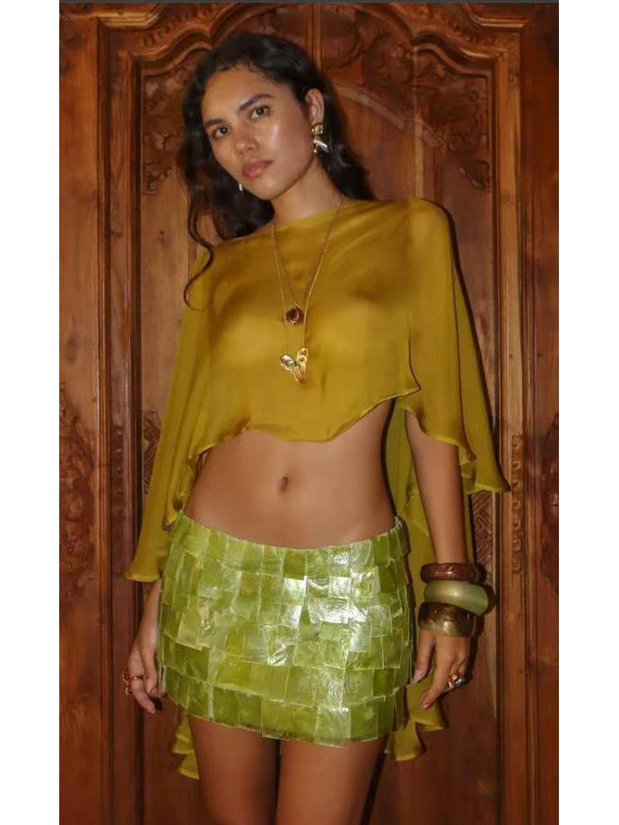 European and American Women's Solid Color Loose Chiffon Shawl 2026