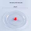 Thickened Transparent PS Plastic Plates - Crystal Butterfly Design for Steak, Fruit & More
