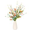 3pcs Festival Artificial Eggs Carrot Branches Spring Fake Plant Easter Eggs Stem  Home Vase Decor