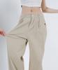 UMM Women'S Pintuck Back Elastic Wide Stretch Pants 3 Colors