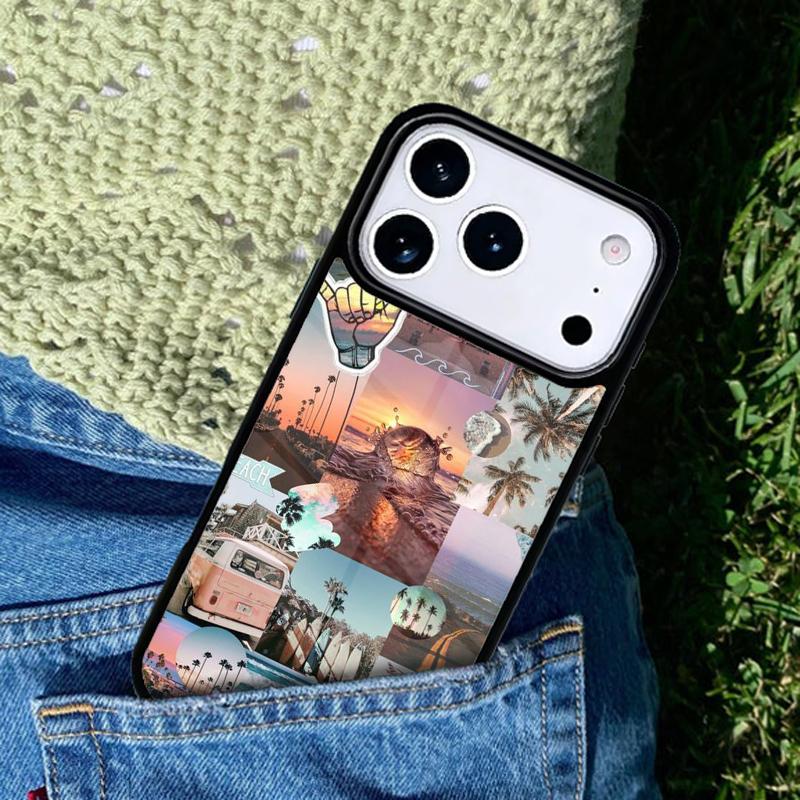 Vintage Aesthetic Soft Phone Case For iPhone 17 AIR 16 Pro Max 15 14 Pro 11 12 13 Shockproof Silicone Cover