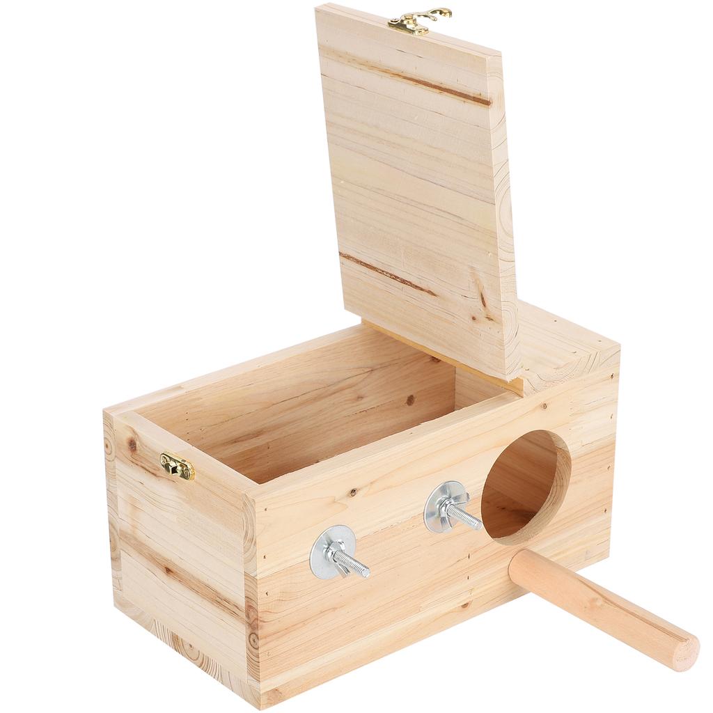 Cutie de Reproducere Păsări Cutie de Cuibărit din Lemn Casă Caldă Incubator Colivie Accesorii pentru Animale de Companie