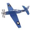Cata-vento de Avião Ferro Aço Inoxidável Exterior Girador de Vento Moinho de Vento para Jardim Pátio Gramado Quintal Azul