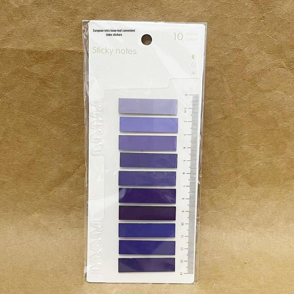 Morandi Translucent PET Index Stickers - Vanilla Autumn Series, Writable Sticky Notes & Markers