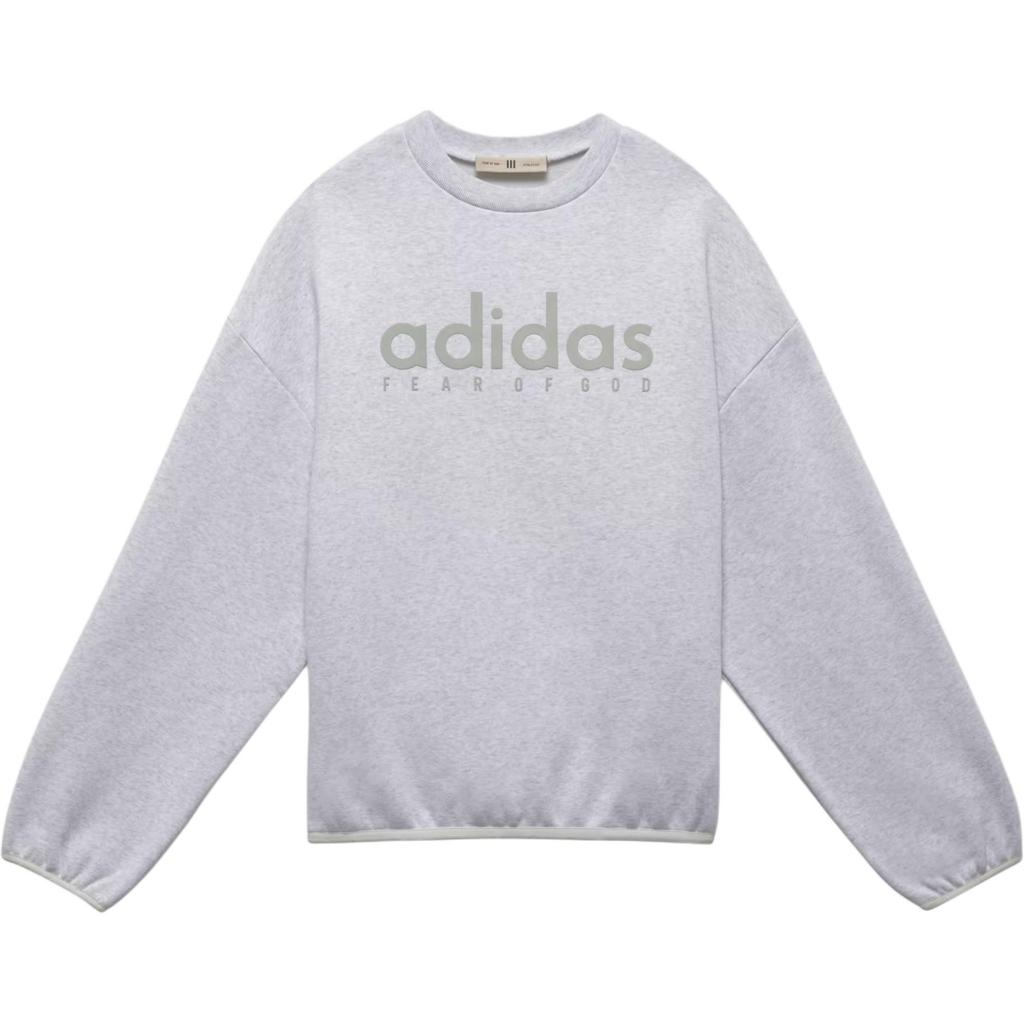 adidas x Fear of God Athletics Crewneck Light Grey Heather Men Tops JZ7368
