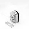 Semi-circular Stainless Steel Glass Lock No-drilling Sliding Door Locks Office Frameless Glass Clip Interior Security Door Latch