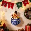 Wall Hanging Festive Ornament Christmas Wooden Sign Cute Gingerbread Man Hot Cocoa Mug Welcome Door