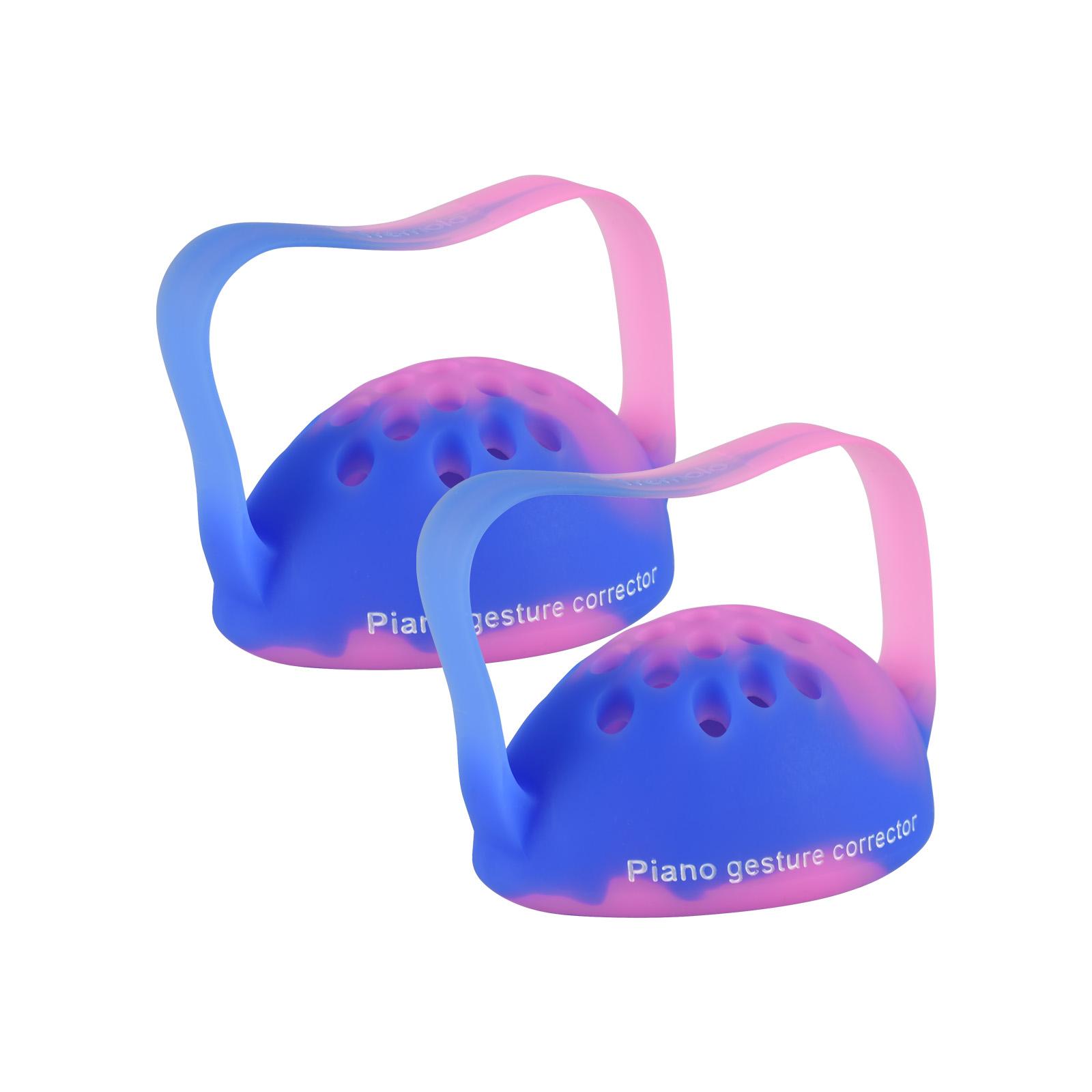 

1 пара носимых пианино корректоров для рук, тренажер для пальцев, корректор для рук, корректор жестов пианино разноцветный