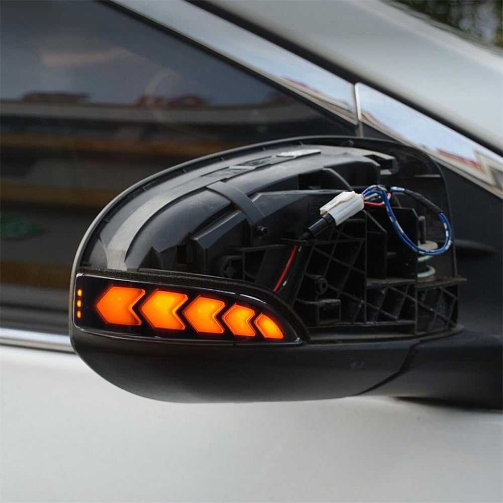 for Toyota Corolla 2014-2018, CHR 2015-2019 Customized Side Rear View Mirror Indicator Blinker Repeater Dynamic Turn Signal Light LED Replacement