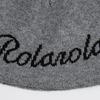 ROLAROLA LOGO JAQUARD BEANIE GRAY