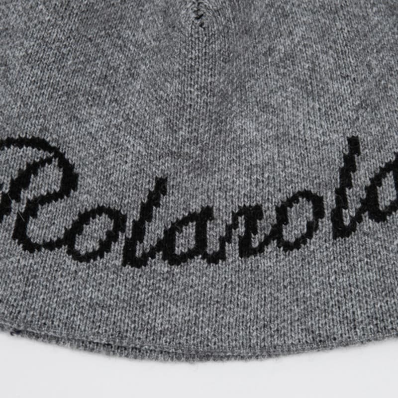ROLAROLA LOGO JAQUARD BEANIE GRAY