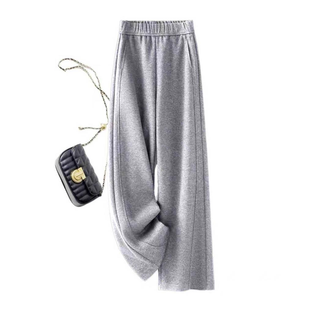 Women's Wide Leg Pants High Waist Long Pants Autumn Winter Fashion Casual Style