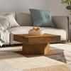 VidaXL Coffee Table Smoked Oak 57x57x30 Cm Engineered Wood 815942