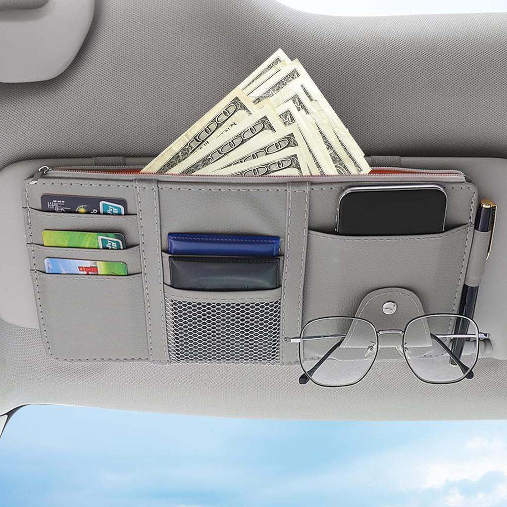 Auto Sonnenblenden Organizer Tasche Aufbewahrungsbeutel Halter Mehrfachtasche Auto Auto Sonnenblenden Tasche Auto Dokumenten Aufbewahrungsbeutel Halter