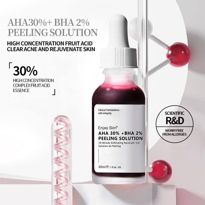 Anti-Acne AHA BHA Serum with Tranexamic Acid, Brightening Exfoliating Face Treatment for Acne Scars