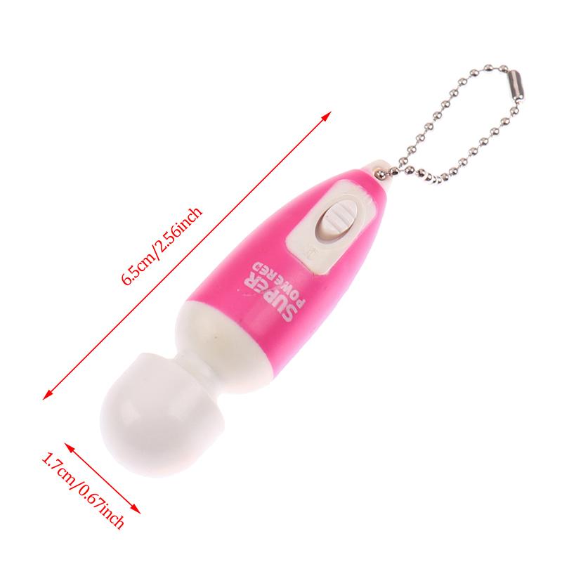 Portable Mini Cute Key Chain Full Body Massage Stick Fast Vibrate Relaxing