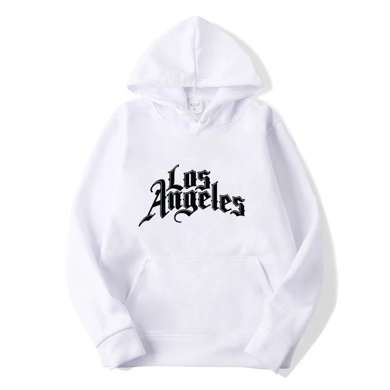 Los Angeles Druck Sweatshirts Männer Lose Hip Hop Stil Hoodies Hohe Qualität Frühling Herbst Casual Mit Kapuze Pullover Tops