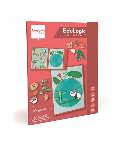Magnetic Puzzle: Animal Shapes and Colors