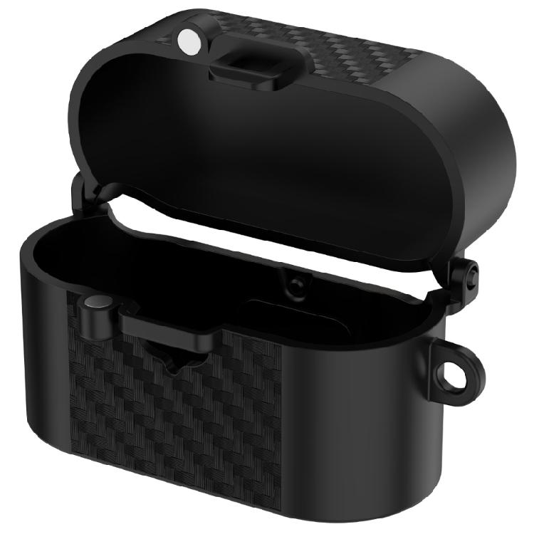 Travel Carry Case Cover for 1000XM6 Earphone Charging Case, Shell with Textured Front Panel and Side Attachment for Daily Use