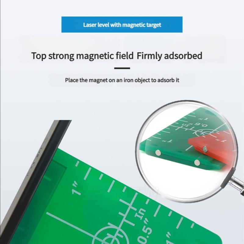 Lasers Alignment Magnetic Targets For Construction Use Impact Resistant Plastic Design Ensures Accurate Leveling