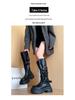 2025 Women's High-Top Over-the-Knee Knight Boots – Versatile Buckle, Thick-Soled, Autumn Style