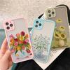 Retro Oil Painting Flower Phone Case For iPhone 11 12 Pro Max 16 15 Pro Max 13 12 Mini X XR XS SE2 8 7 Plus 14 Plus Covers