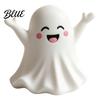 Cute Ghost Figurine Halloween Figurine Mini Cartoon Statue Little Spooky Small Vinyl Statue Desktop Ornament for Tiered Tray Home Table Decor Matte