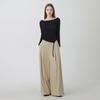 Rivet Decoration Wide Tapered Pants Es2wp360