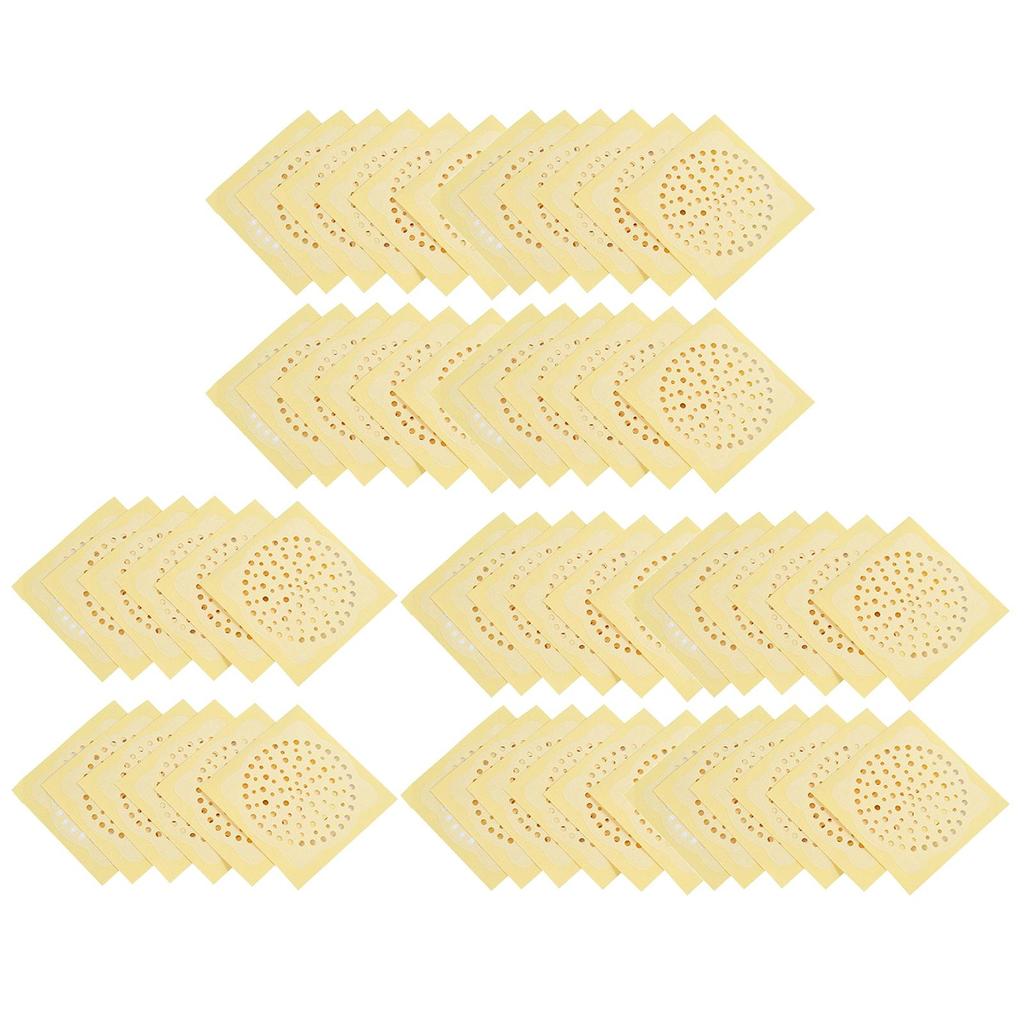 50x Shower Drain Strainer Stickers Sink Disposable for 10cmx10cm