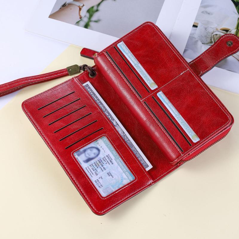 Retro Multi Functional Large Capacity Long Women's Wallet Wallet Wallet Handbag